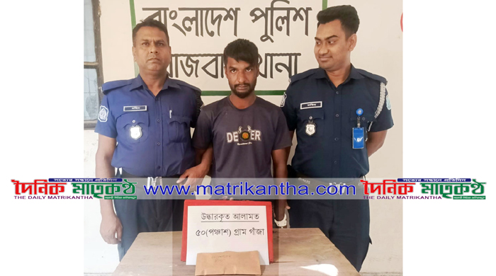 রাজবাড়ী থানা পুলিশের অভিযানে গাঁজাসহ বিক্রেতা আসাদুল গ্রেপ্তার